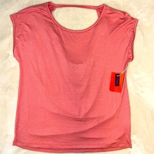 Freely Sophia short‎ sleeve open back workout tank - sz SMALL